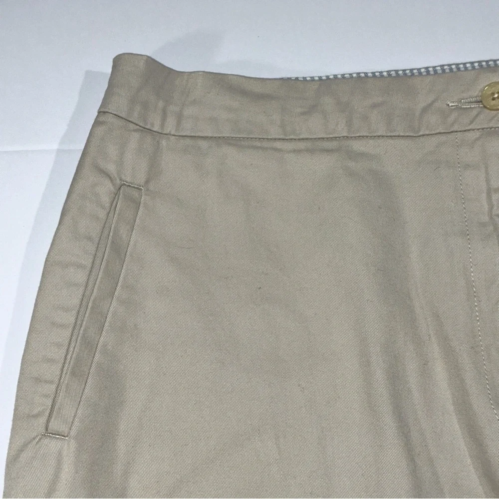 Tommy Hilfiger Women's Beige Khaki Chino Straight Skirt 16 hiking golf